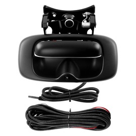 Upgrade Metal Tailgate Handle with Backup Camera, with Bezel Trim Rod Clips, Compatible with 1999-2007 Chevy Silverado GMC Sierra 1500 2500 3500, Replaces#15997911 15228539