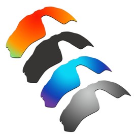 4 Pair ACOMPATIBLE Replacement Polarized Vented Lenses for Oakley Radar EV XS Path (Youth Fit) Sunglasses OJ9001 Pack P1