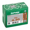 SPAX 681030400303 Flat Back Panel Head for Body, Partial Thread,