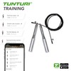 Tunturi Steel Adjustable Skipping Rope with Bearings - with Aluminium
