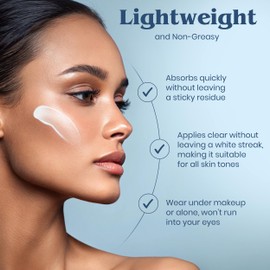 Clear Choice Travel Size Sunscreen for Face SPF 45, Mineral Oil Free Sunblock & Light Moisturizer with Zinc Oxide, Reef-Safe, Broad Spectrum, No White Cast, Dermatologist Recommended 2oz