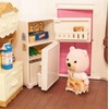 JINJUMEI 16 Pieces Miniature Dollhouse Accessories Kitchen 1:12 Dollhouse Fridge