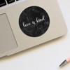 100pcs Vinyl Peel and Stick Circle Decals,Love is Kind Labels