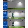 Peasur Brown Solar Lights Outdoor Motion Sensor 8 Pack, Ultra-Bright