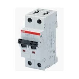 ST202M-C50, Circuit Breaker; Miniature; DIN Rail Mt; C Curve; 2 Pole; 50A