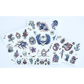 Savvi Classic Tattoos ~ Winged Skull (2013; Over 50 Temporary Tattoos)