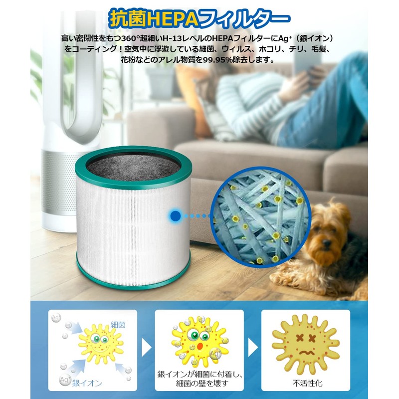 Dyson Air Purifier TP03 TP02 TP00 AM11 BP01 Filter Ag+