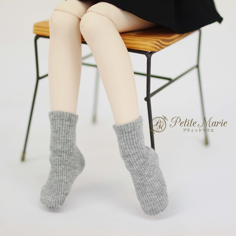 [Petite Marie] 1/3 MDD MSD Compatible Plain Socks, Bare Telecom