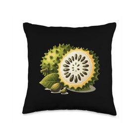 Soursop Nourishing Fruits And Vegetables Throw Pillow