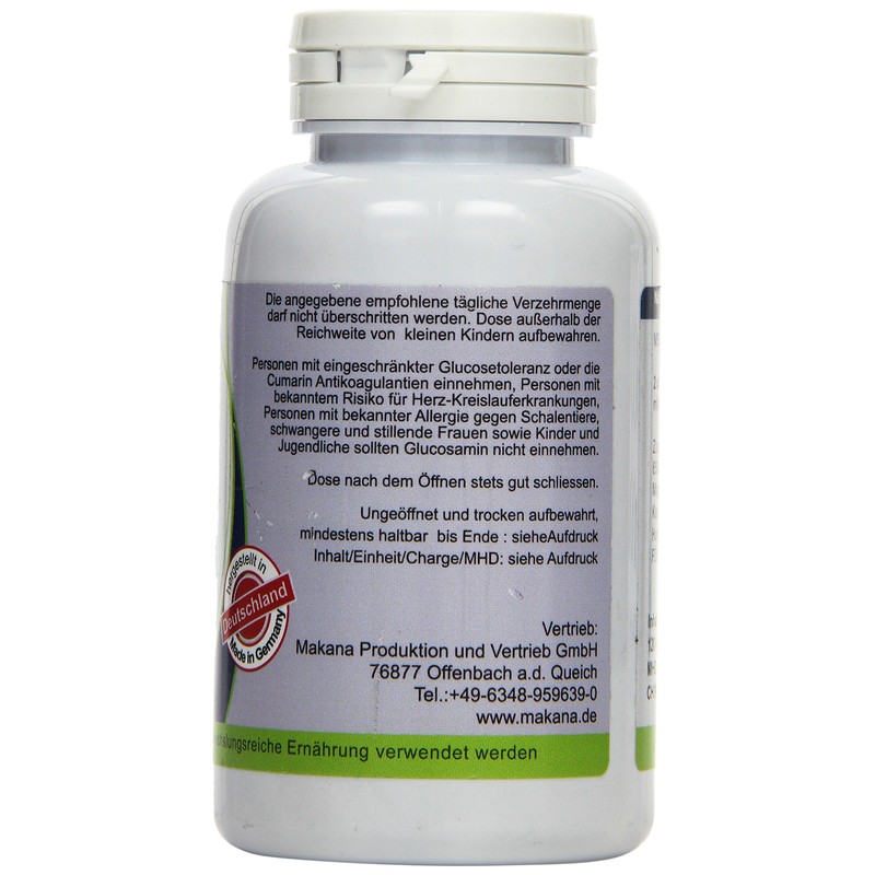 manako Glucosamine Capsules, 3 x 120 Pieces, 90 g Box