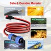 ELFCULB 45A Connector to 2 Pin Aviation Plug Cable 12AWG