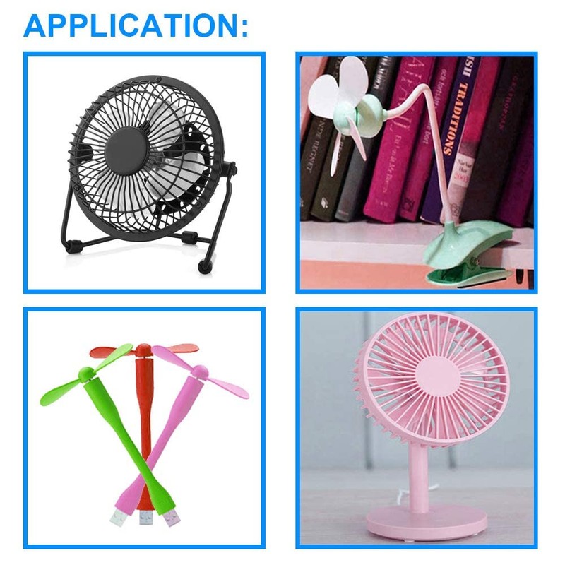RUNCCI-YUN 3Pcs USB Fan Speed Controller, DC 5V Stepless Mini