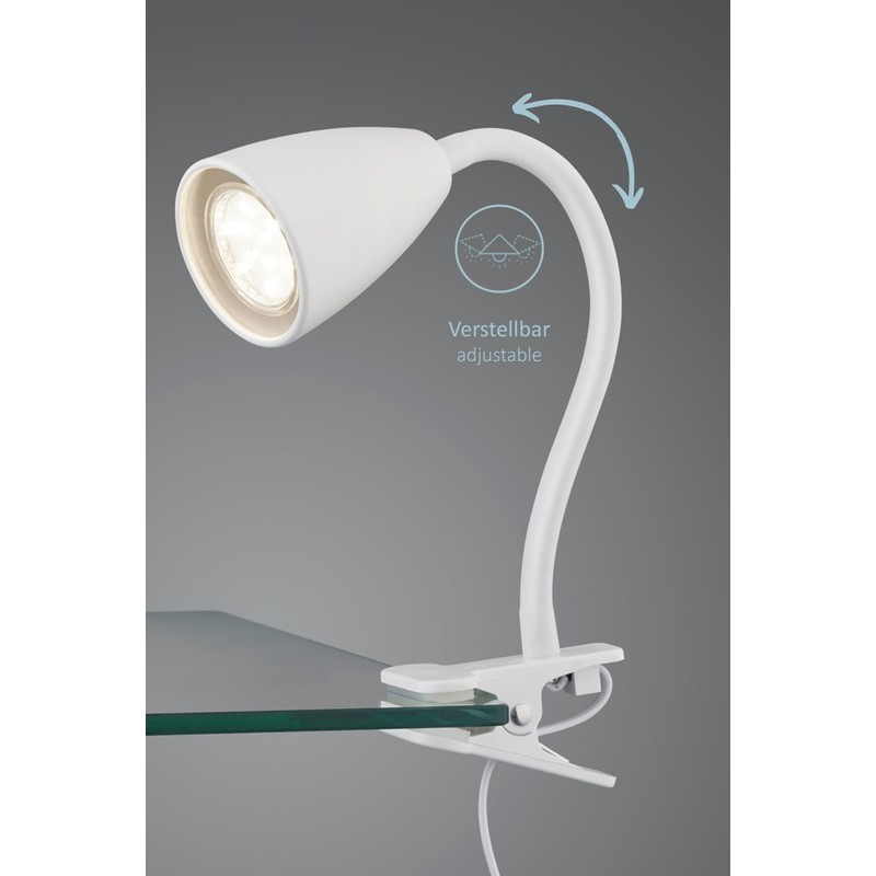 lightling Sandra Clamp Light Flexible Arm Adjustable with Cord Switch