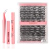 Extensiones Pestañas Diy, Kit De Racimos De Pestañas Mixto