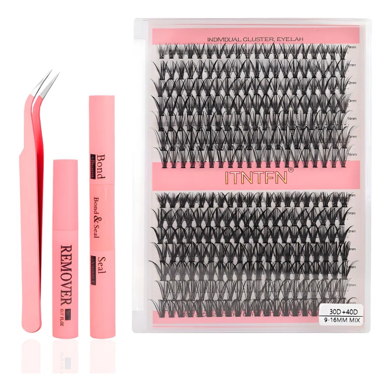 Extensiones Pestañas Diy, Kit De Racimos De Pestañas Mixto
