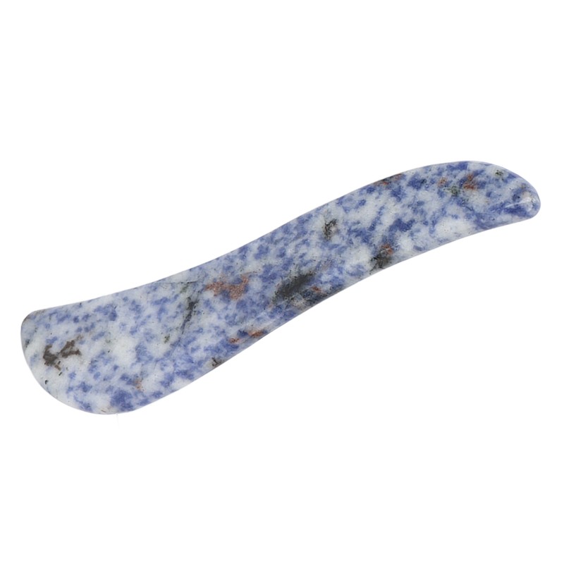 Portable Gua Sha Board Blue Jade Stone Facial Gua Sha