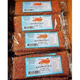 Tropical Sweets Puerto Rican Dulce De Ajonjoli Barra Grande (4) Pack Sesame Seed Candy Bars