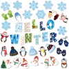 Marspark 68 Pieces Winter Classroom Bulletin Border Decoration Penguin Cutouts
