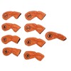9pcs Golf Club Cover PU Leather Stylish Portable Golf Head