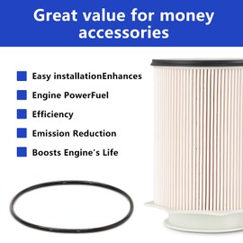 AUIVERED 6.7L Cummins Fuel Filter 68157291AA - Compatible with 2010-2020 Dodge Ram 2500 3500 4500 5500 6.7 Diesel Engines - Replace# 68065608AA