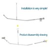 Quany Life Corner Shower Curtain Rod - 304 Stainless with
