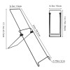 KEPEAK Solar Panel Foldable Mounting Bracket Adjustable Durable Portable Support