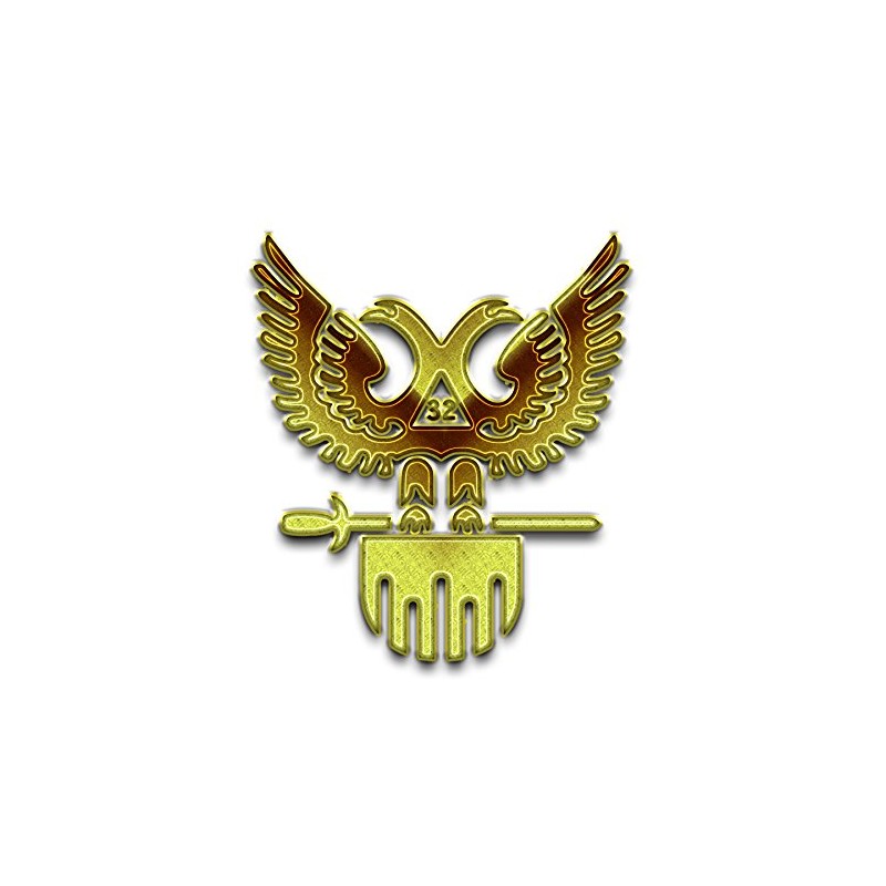 32nd Degree Scottish Rite Masonic Bumper Sticker - [5'' Tall]