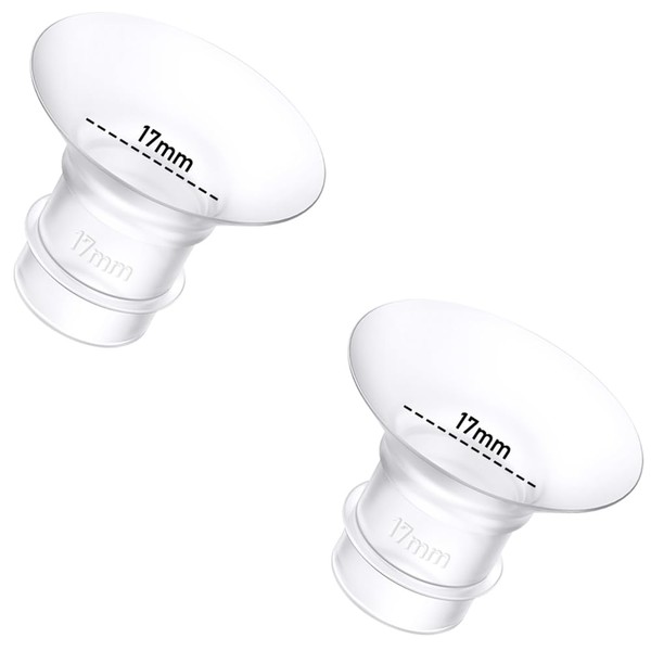 2PCS Flange Insert 17mm Compatible with Momcozy S12 Pro/S9 Pro/S12/Medela/Spectra/Bellababy/Lansinoh