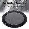 X AUTOHAUX 5" Titanium Tone Audio Speaker Cover Mesh Subwoofer