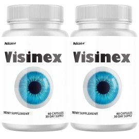 Pelican Vitamins Visinex- Eye Support with Lutein- 2 Bottles- 120 Capsules