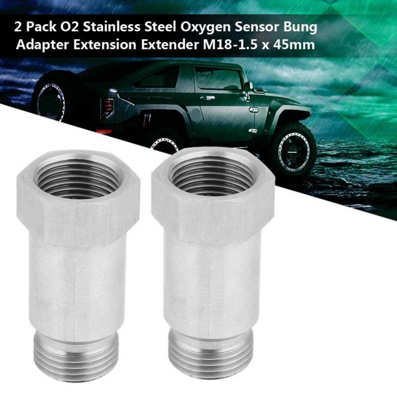 Spark Plug Non-foulers, 2 Pack O2 Sensor Extension O2 Stainless