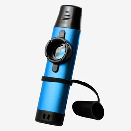 MEELAND Kazoo Performance Metal Kazoo Suitable for Use with Guitars, Ukuleles and Other Instruments, Niche Musical Instruments, Kazoo, 5 Spare Flutes Included, Blue