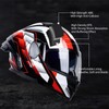 AceRide Full Face Modular Motorcycle Helmets Dual Visor Flip up