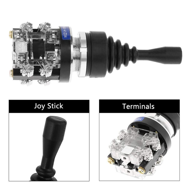 Fafeicy Momentary Joystick, 4 Position 4NO Spring Return Joystick Switch