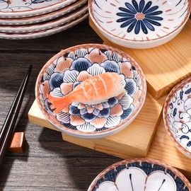 Ceramic Dipping Sauce Bowls Sauce Cups Soy Sauce Dishes for Soy Sauce, Sushi, Dipping Sauces, Ketchup, Cream, Side Dishes, Appetizer, Condiment, Snack, Mini Ramekin, Olive Oil, Set of 5