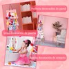 Caja de almacenamiento para lazos de niña, colgador de diademas,