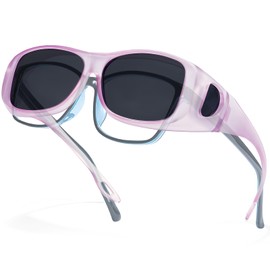 TJUTR Polarized Fit Over Glasses Sunglasses for Women Men Trendy Wrap-around Driving Sun Glasses UV Protection for Outdoors