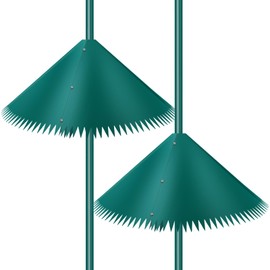 Qualirey 2 Pcs 16 Inch Squirrel Baffle for Bird Feeder, Plastic Guard Stopper Keep Squirrels Off Bird Feeder Pole for Outdoor Shepherd's Hook House