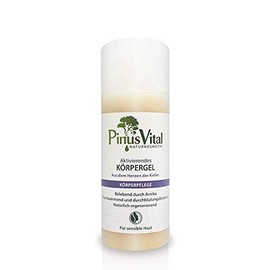 Pinus Vital Naturkosmetik | Aktivierendes & wärmendes Körpergel | Ideal bei verspannten Muskeln und müden Beinen | 150 ml
