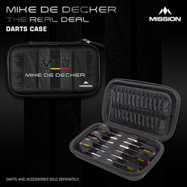 Mission Player EVA Darts Case | Darts Storage Wallet | Holds Two Full Sets | Mike De Decker.