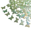 500g Butterfly Ceramic Raibbow Mosaic Tiles,Mixed Iridescent Mosaic Pieces for