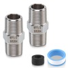 Hex Nipple 1/2" NPT Male x 1/2" NPT Male Threaded