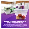 DURRA BEST. 1 Gallon Large Storage Zip Bags - Double
