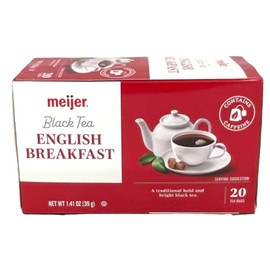 Meijer Black Tea English Breakfast Tea Bags 1.41 oz (20 tea bags)