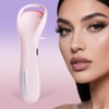 Heated Eyelash Curlers, Rechargeable Electric Eyelash Curler with Dual-Arc Design