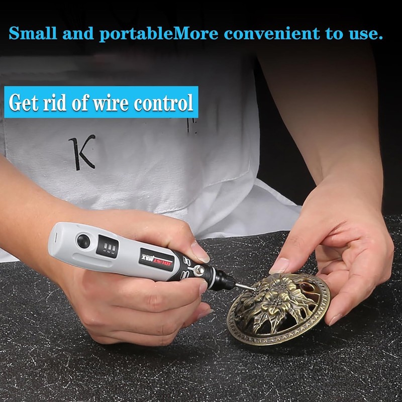 YUENTOEN 4.2V Mini Cordless Rotary Tool, USB Charging Power Rotary
