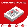 XFasten Self-Sealing Laminating Pouches Business Card Size, 9.5 Mil and