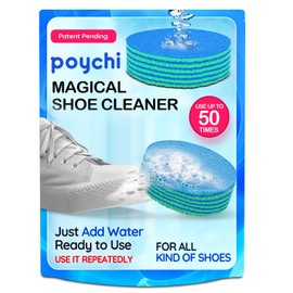 POYCHI Shoe Cleaner, Sneaker Cleaning Scrubber & Sole Scrub Sponge, Shoe Cleaning kit, Leather, Suede, Multilayer & Travel-Friendly (5)