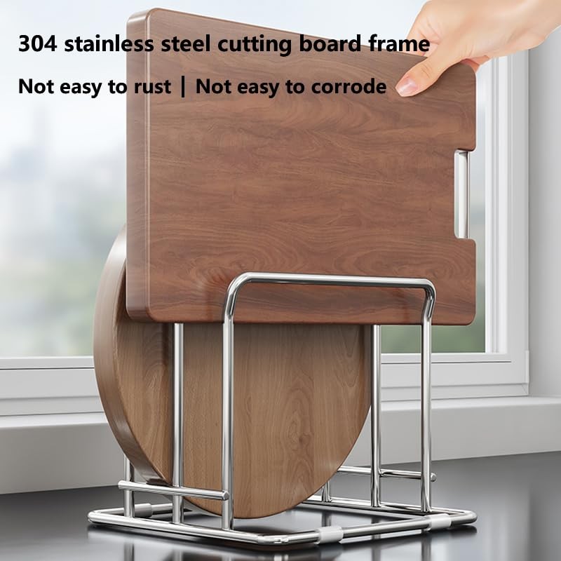Cutting Board Holder Stainless Steel Wire Chopping Board Stand Cutting