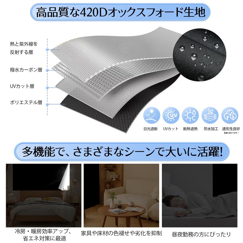 Proteall Blackout Sheet, Pure Black Window, Cloth, Window Shading Sheet,